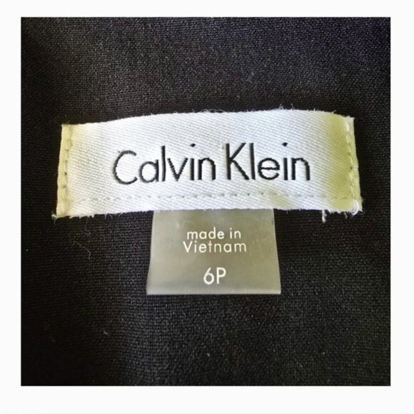 Calvin Klein Black and White Midi Dress - Picture 2 of 3